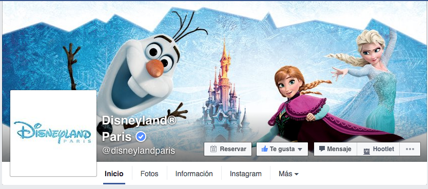 Página de Facebook Disney