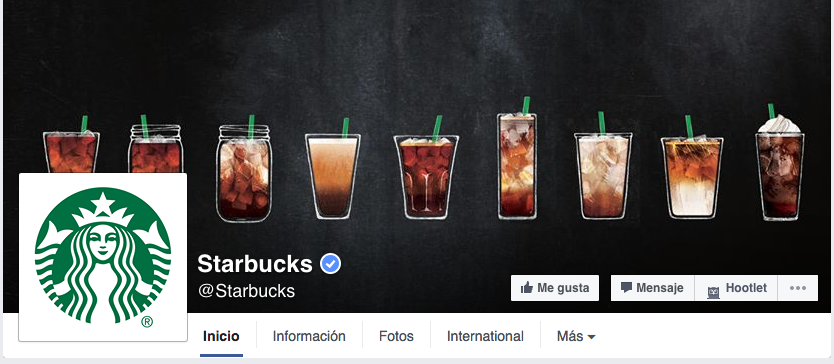 página de Facebook Starbucks