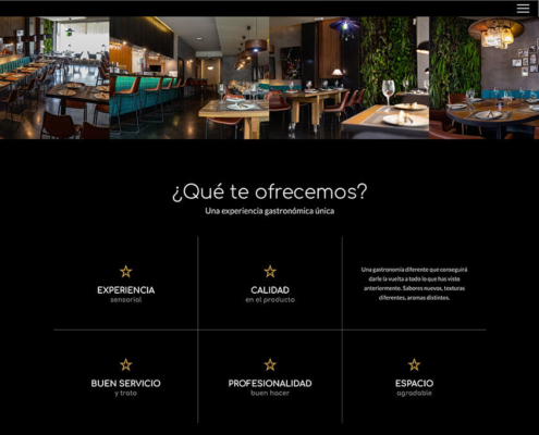 Sasha Restaurante, diseño web y marketing digital