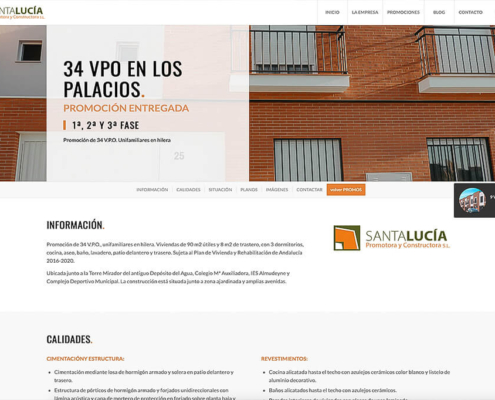 Diseño web Santa Lucía