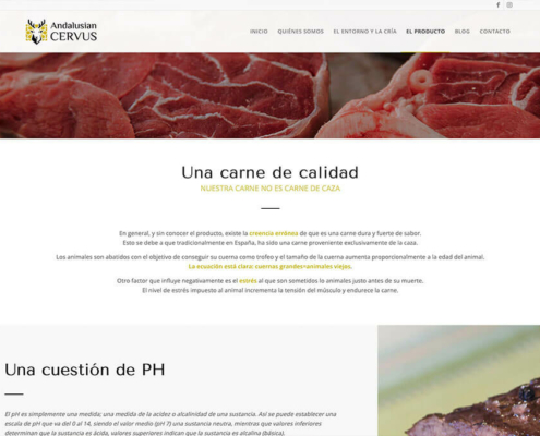 diseño web Andalusian cervus
