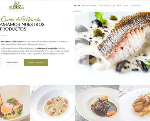 Diseño web y marketing digital Sevilla Restaurante Alcuza