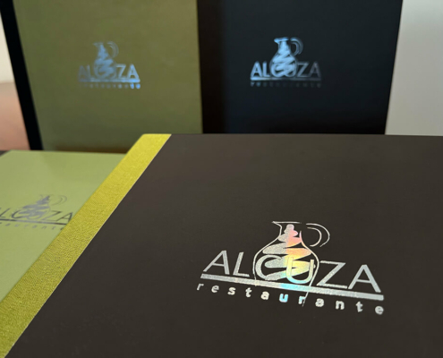 Diseño gráfico cartas restaurante Alcuza