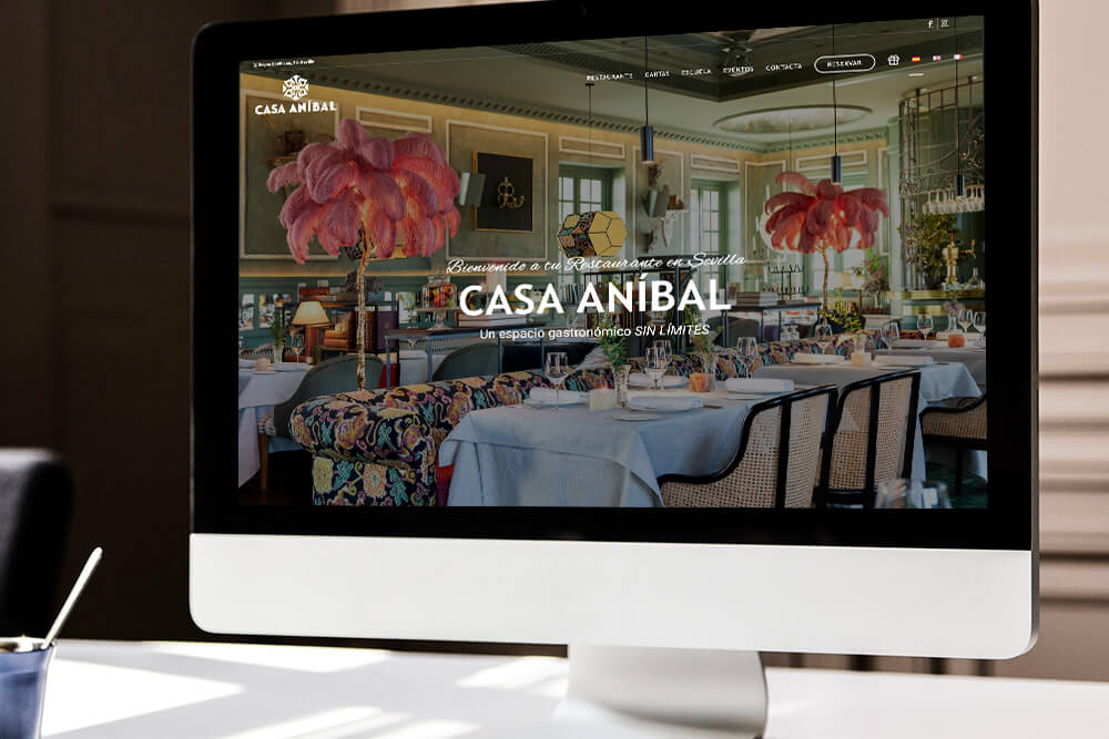 Diseño web Casa Anibal Restaurante
