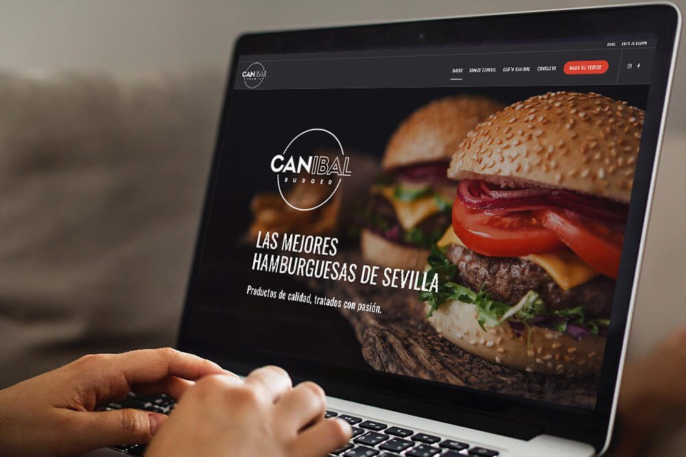 diseño web canibal burger